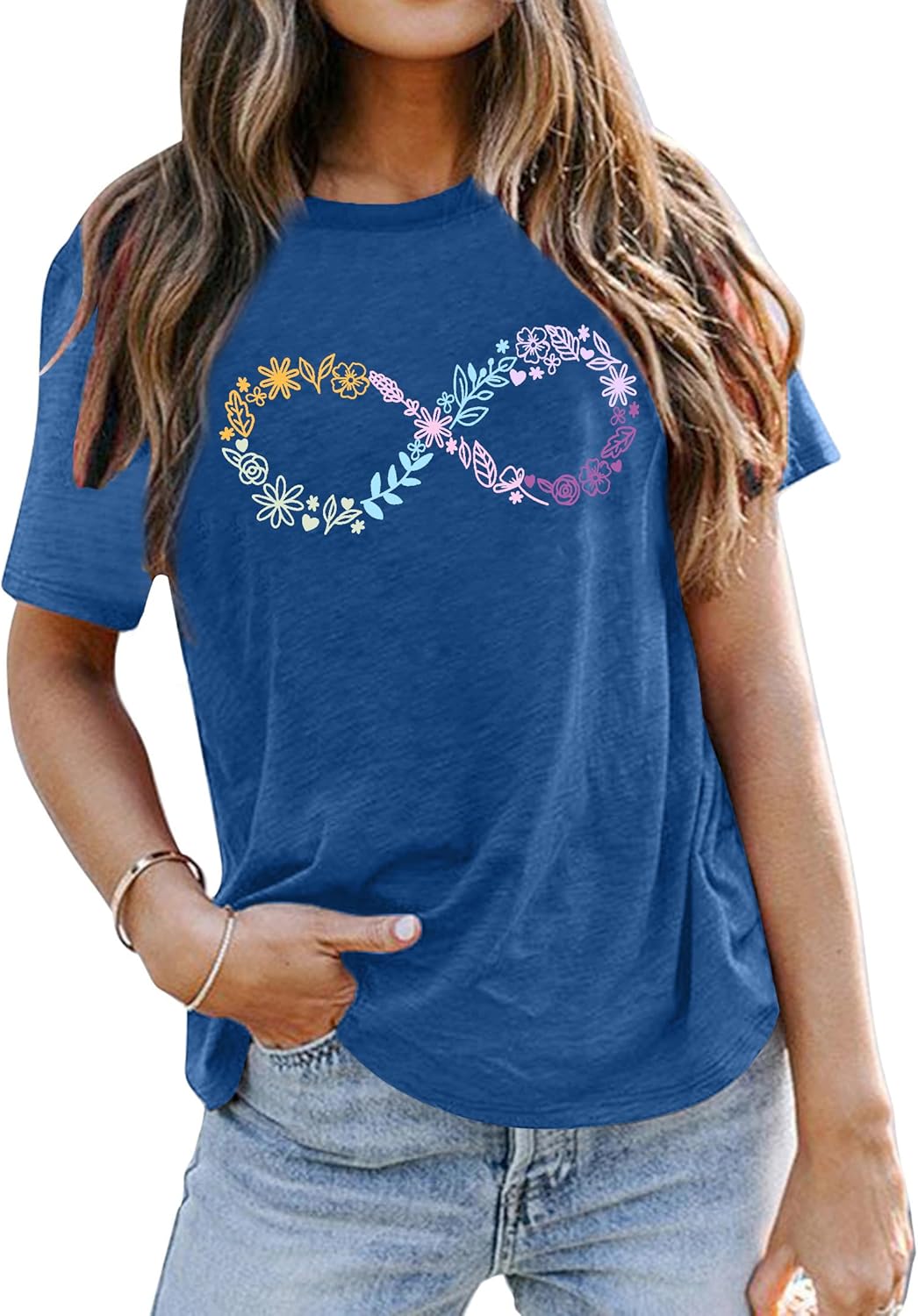 Autism Awareness Shirts Women Autism T Shirt Autistic Acceptance Tee Casual Inspirational Tops