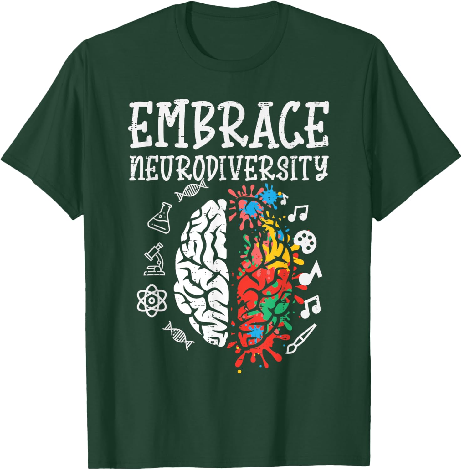 Embrace Neurodiversity Autism Awareness ASD Men Women Kids