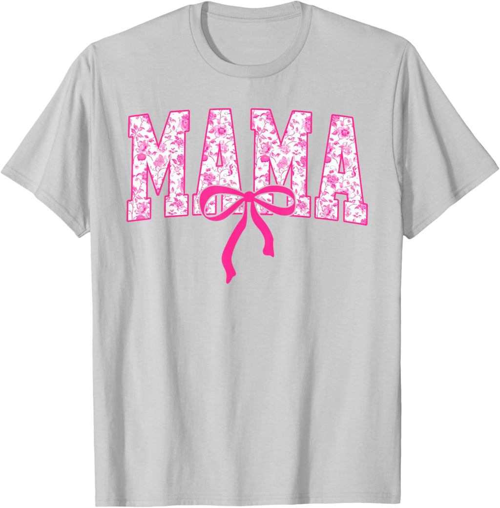Coquette Pink Chinoiserie Mama Floral Bow Mom Mothers Day