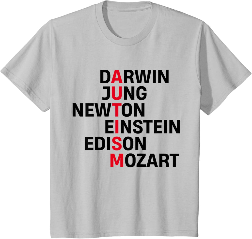 Darwin Jung Newton Einstein Edison Mozart Autism Awareness