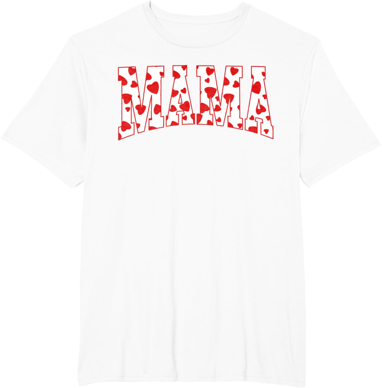 Mama Valentine Heart Valentines Day Family Matching Funny Mother Shirt