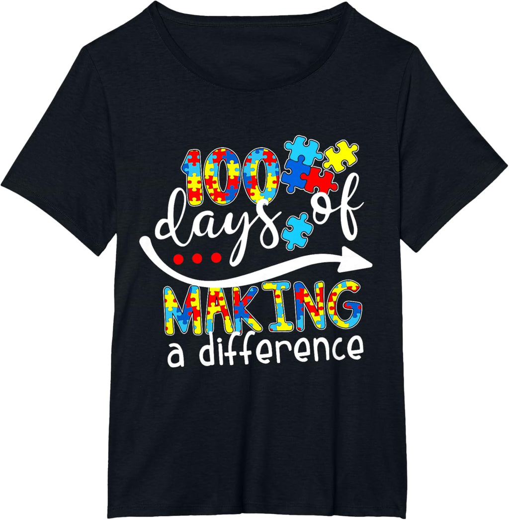 Autism 100 Days 100th day of school teacher autism awareness