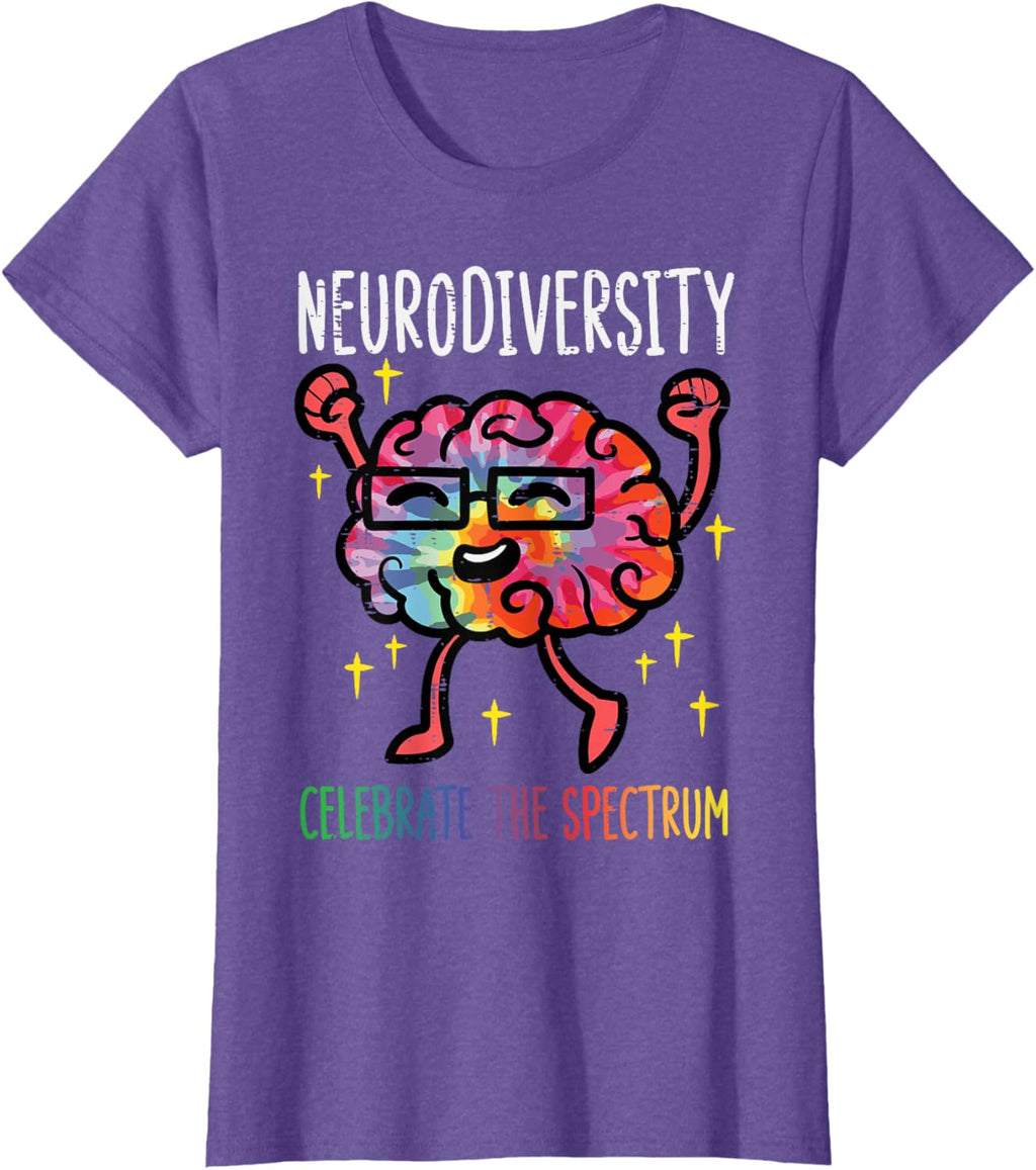Neurodiversity Brain Autism Awareness ASD ADHD Men Women Kid