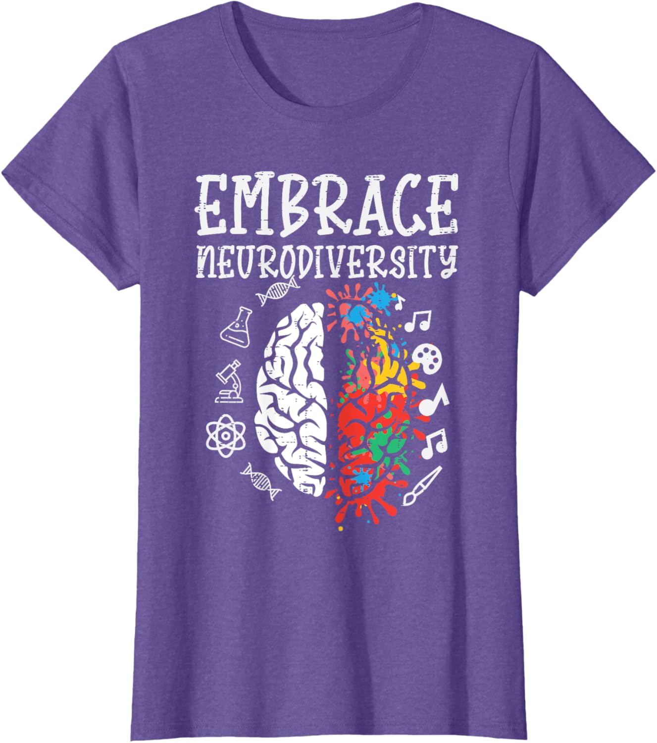 Embrace Neurodiversity Autism Awareness ASD Men Women Kids