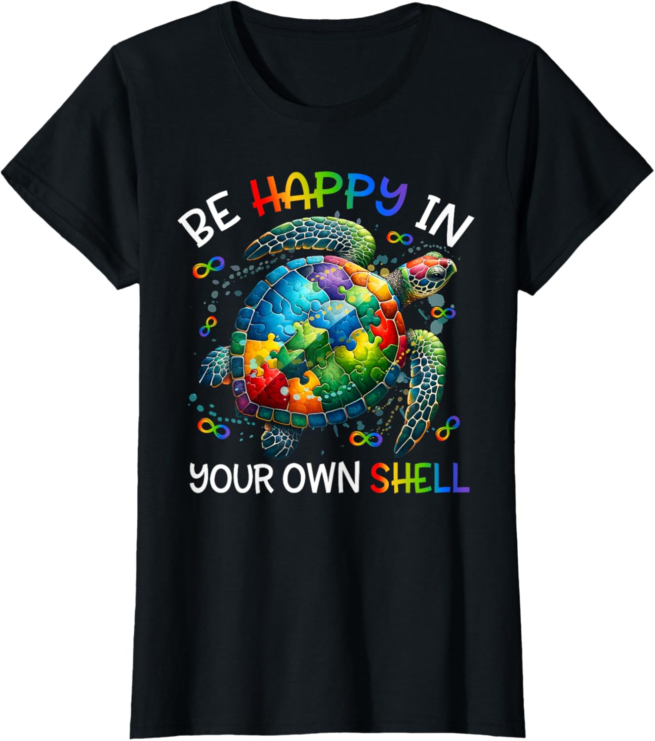 Puzzle Turtle Be Happy In Your Own Shell Autism Awareness