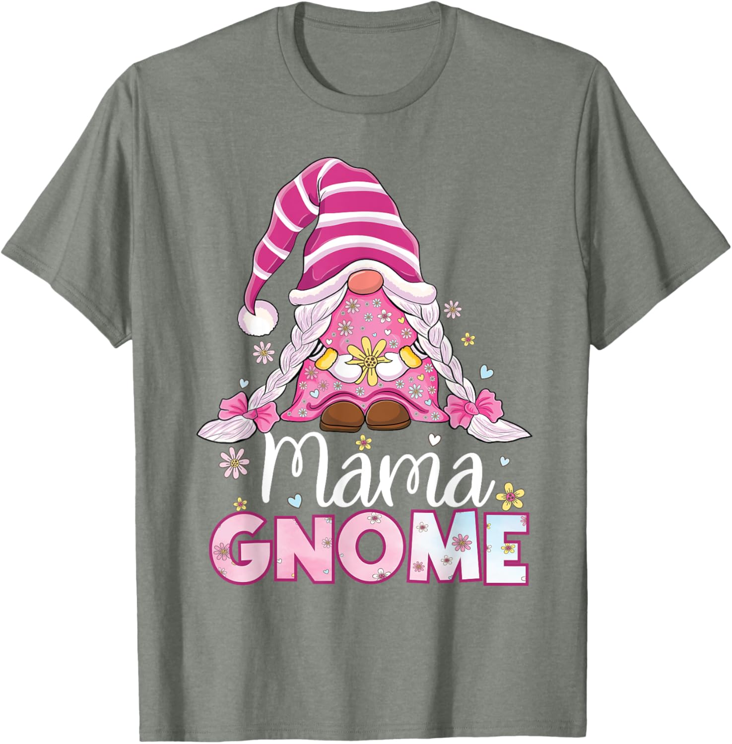Flower For Mom Gnomies Cute Gnome Mom Happy Mother's Day