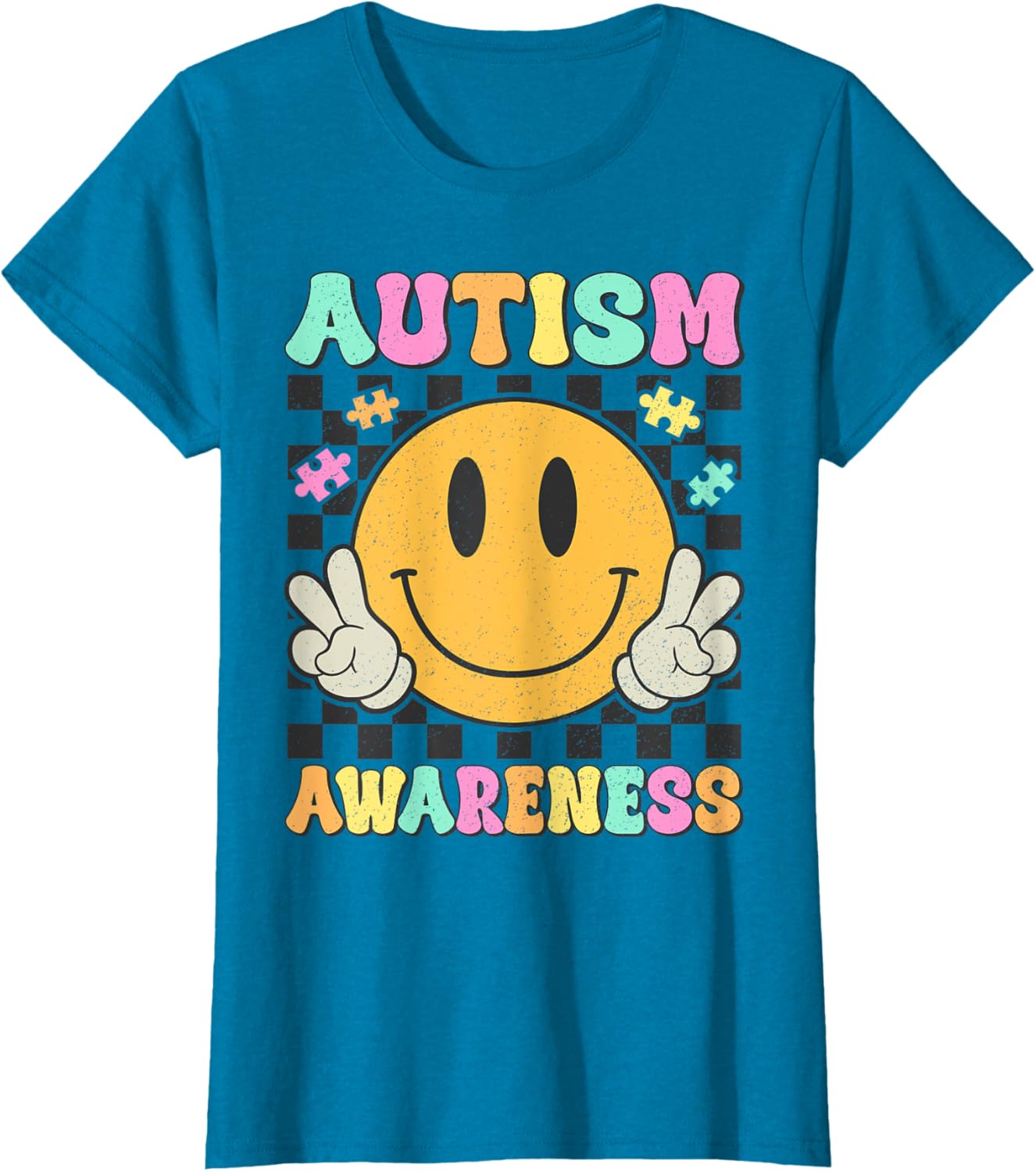 Autism Awareness Kids Men Women Smile Face Autistic Autism