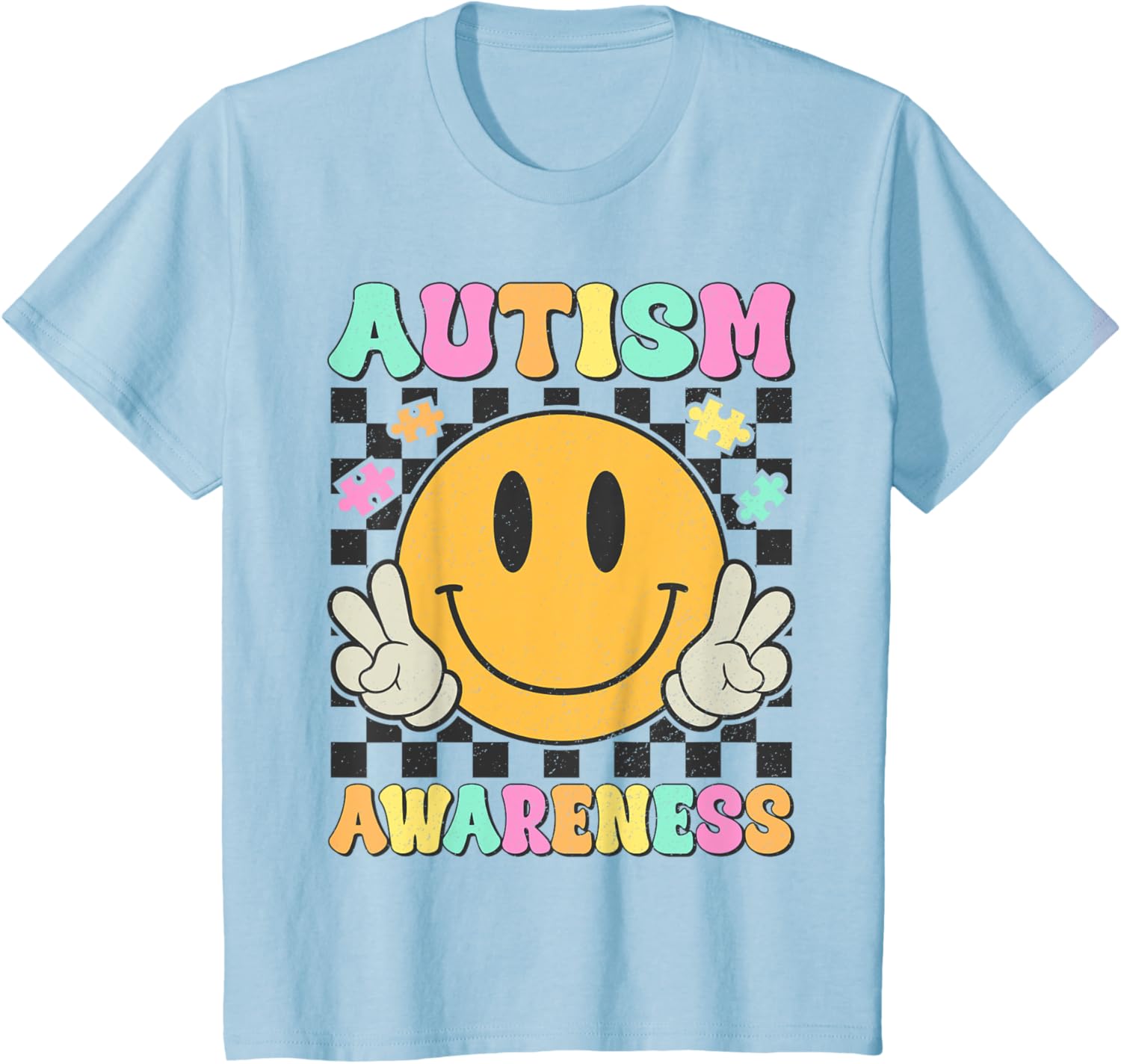 Autism Awareness Kids Men Women Smile Face Autistic Autism