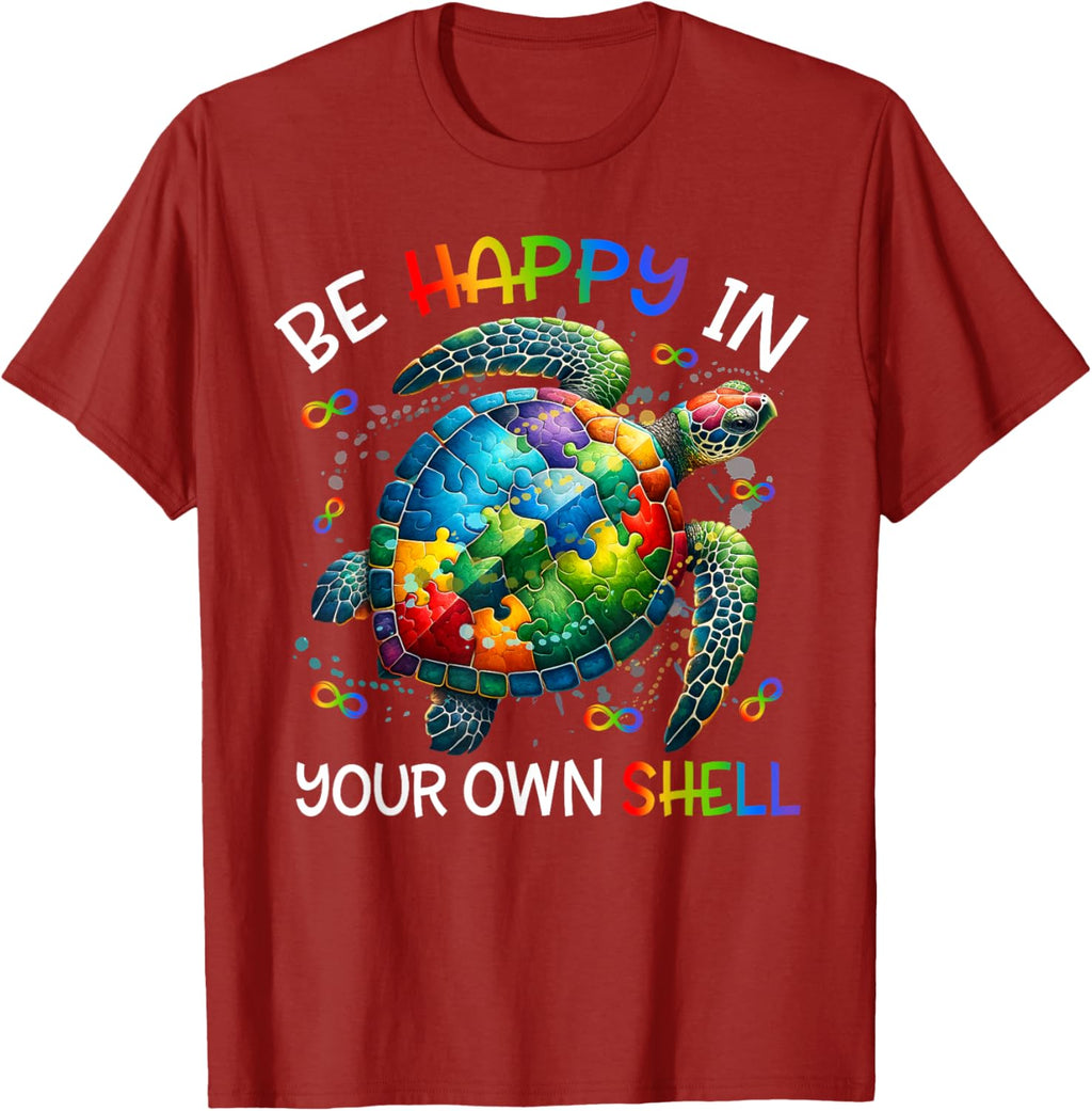 Puzzle Turtle Be Happy In Your Own Shell Autism Awareness