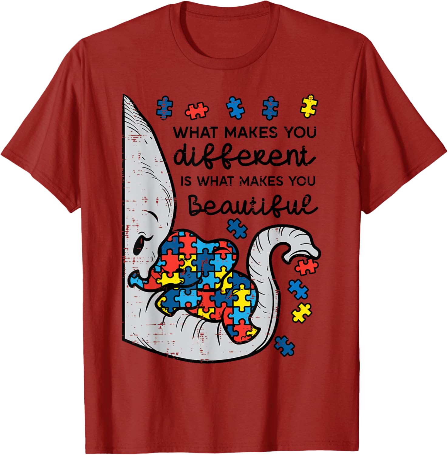 What Makes You Different Beautiful Elephant Autism Awareness