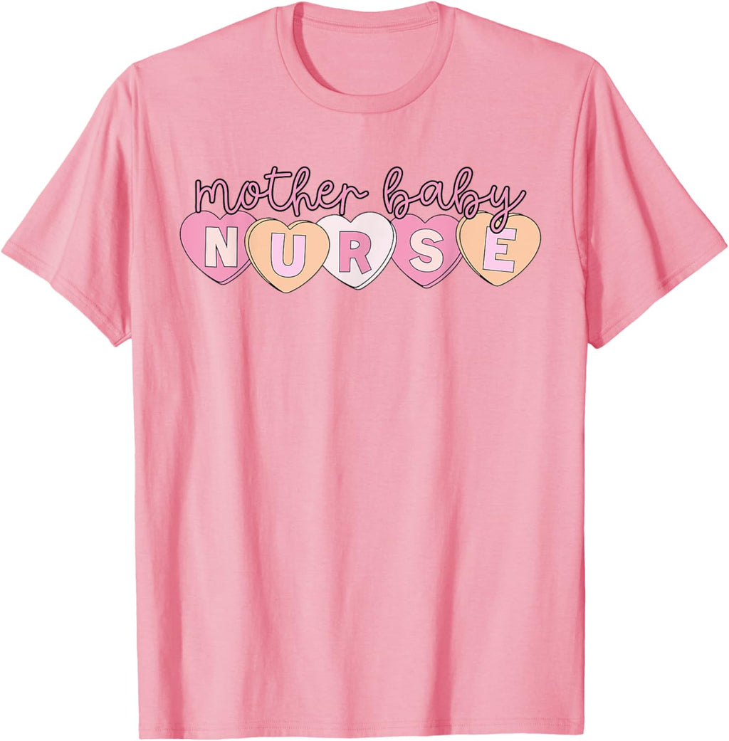 Mother Baby Nurse Hearts Valentine OBGYN Postpartum Nursing