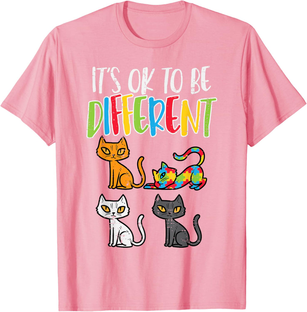 Its Ok To Be Different Cat Puzzle Cute Autism Awareness Kids