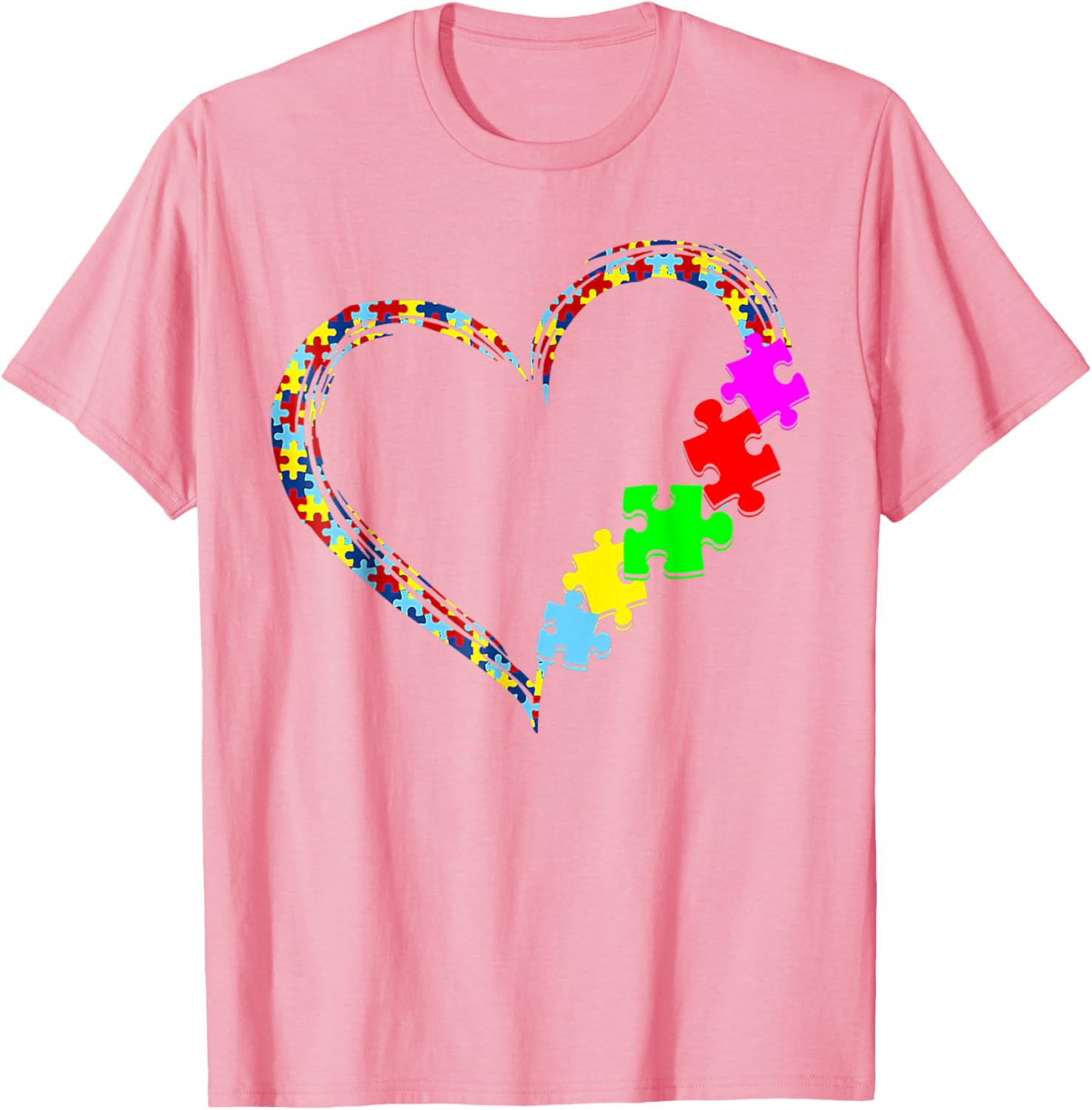 Autism Awareness Love Heart Puzzle Piece Gift Men Women