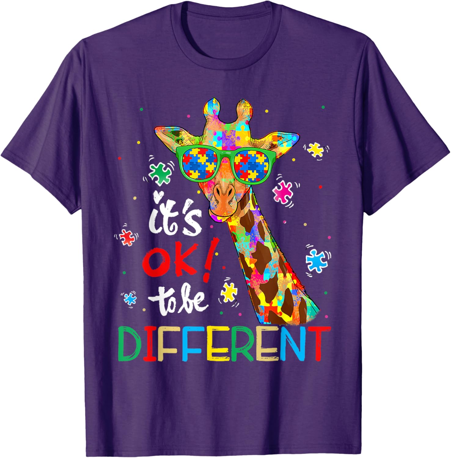 Autism Awareness Acceptance Women Kid Its Ok To Be Different