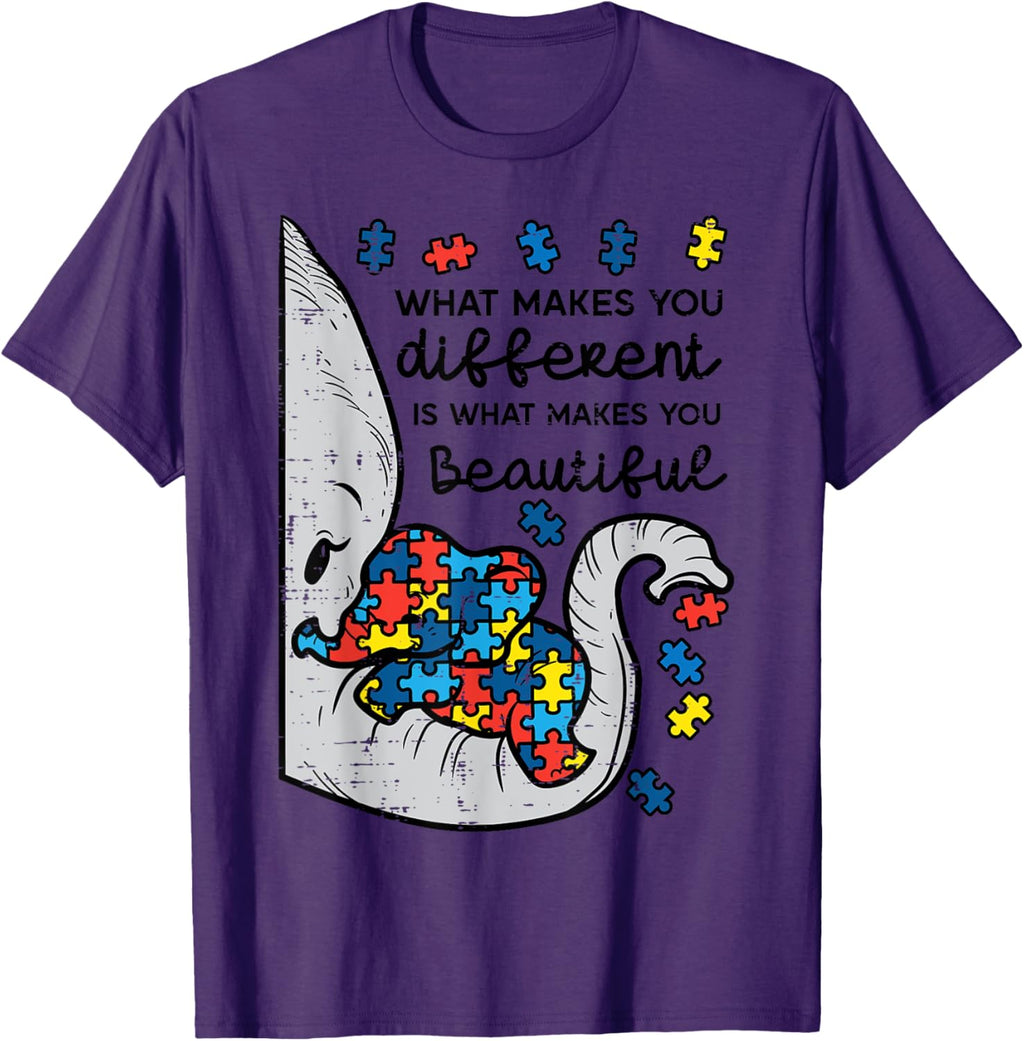 What Makes You Different Beautiful Elephant Autism Awareness