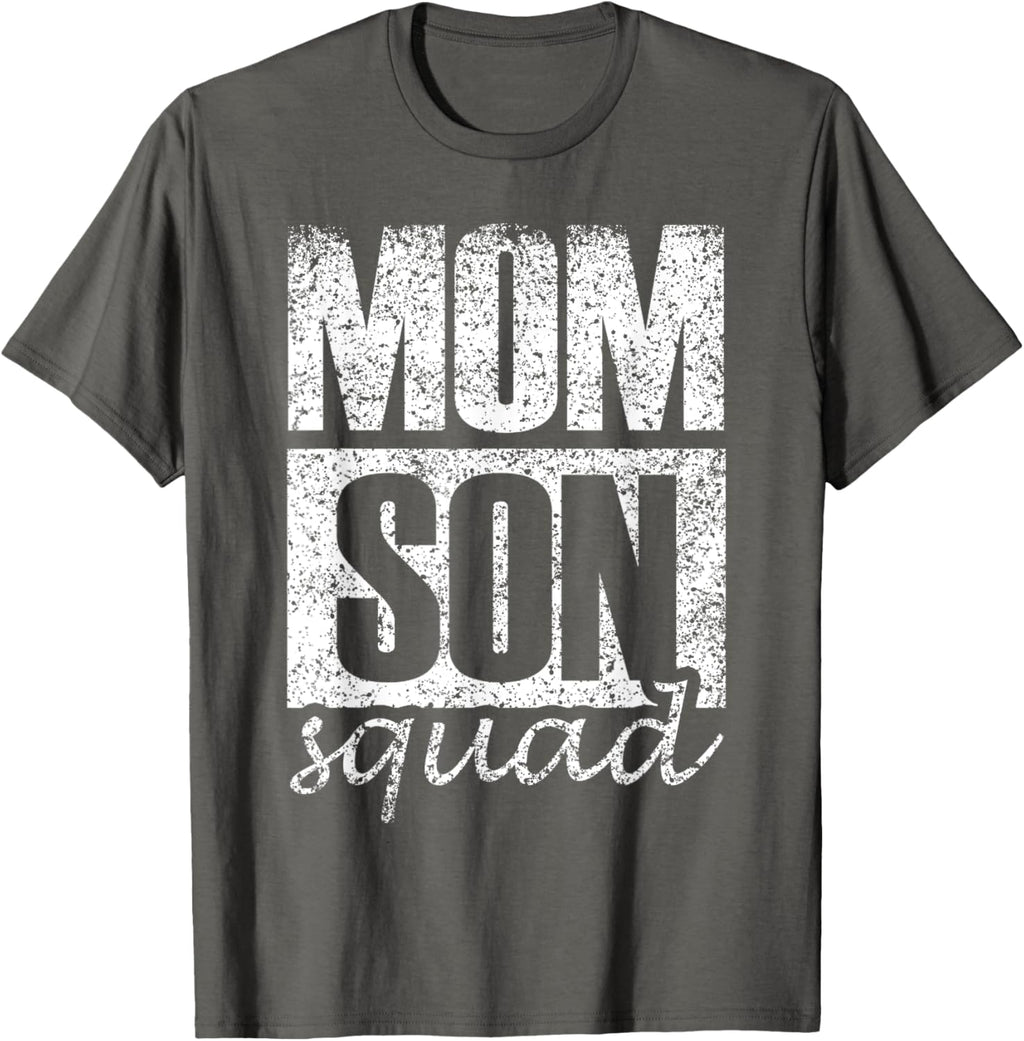 Mama Mom Son Mothers Day Love Mama Mommy Son Squad Mother's Day Matching Mom Sons Mother Son T-Shirt, Small, Black