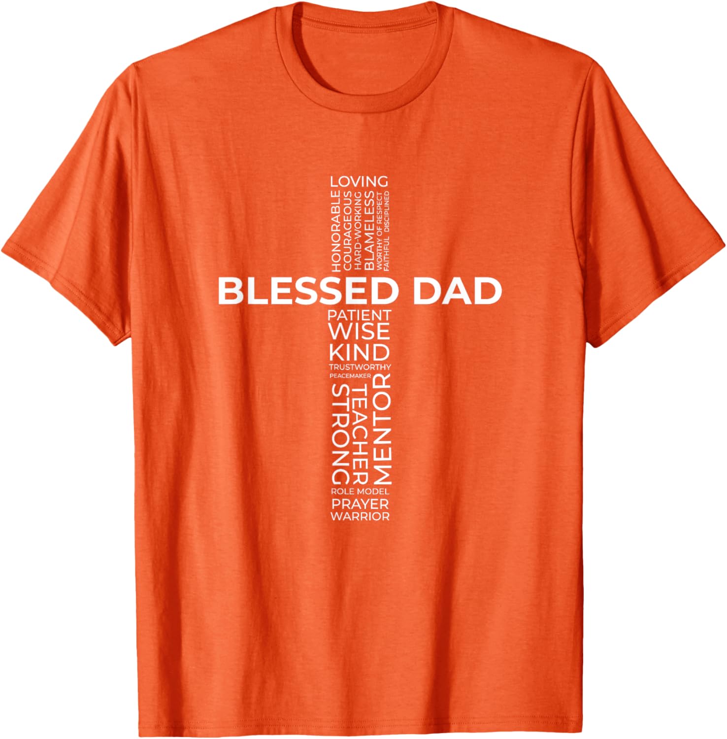 Christian Blessed Dad Cross Father's Day Shirt