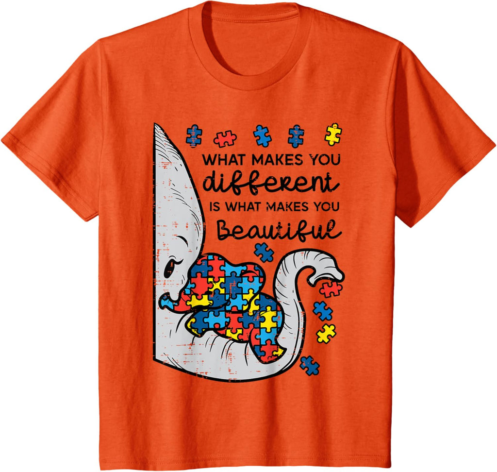 What Makes You Different Beautiful Elephant Autism Awareness