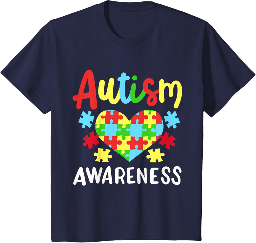 Autism Awareness T-Shirt, Small, Black