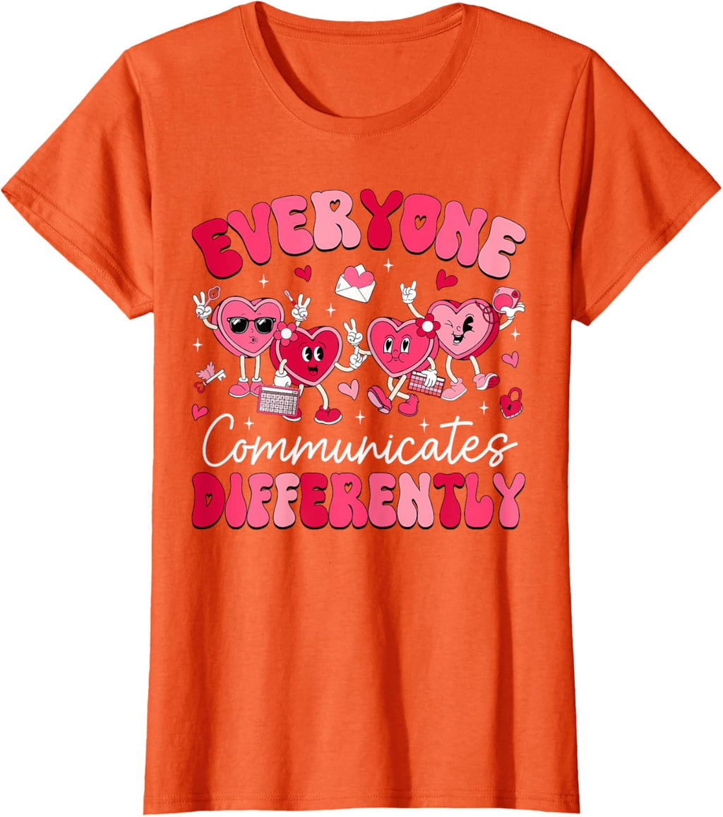 Everyone Communicates Differently Autism Valentines Day