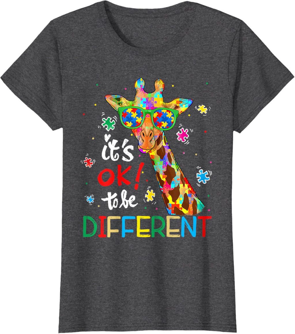 Autism Awareness Acceptance Women Kid Its Ok To Be Different