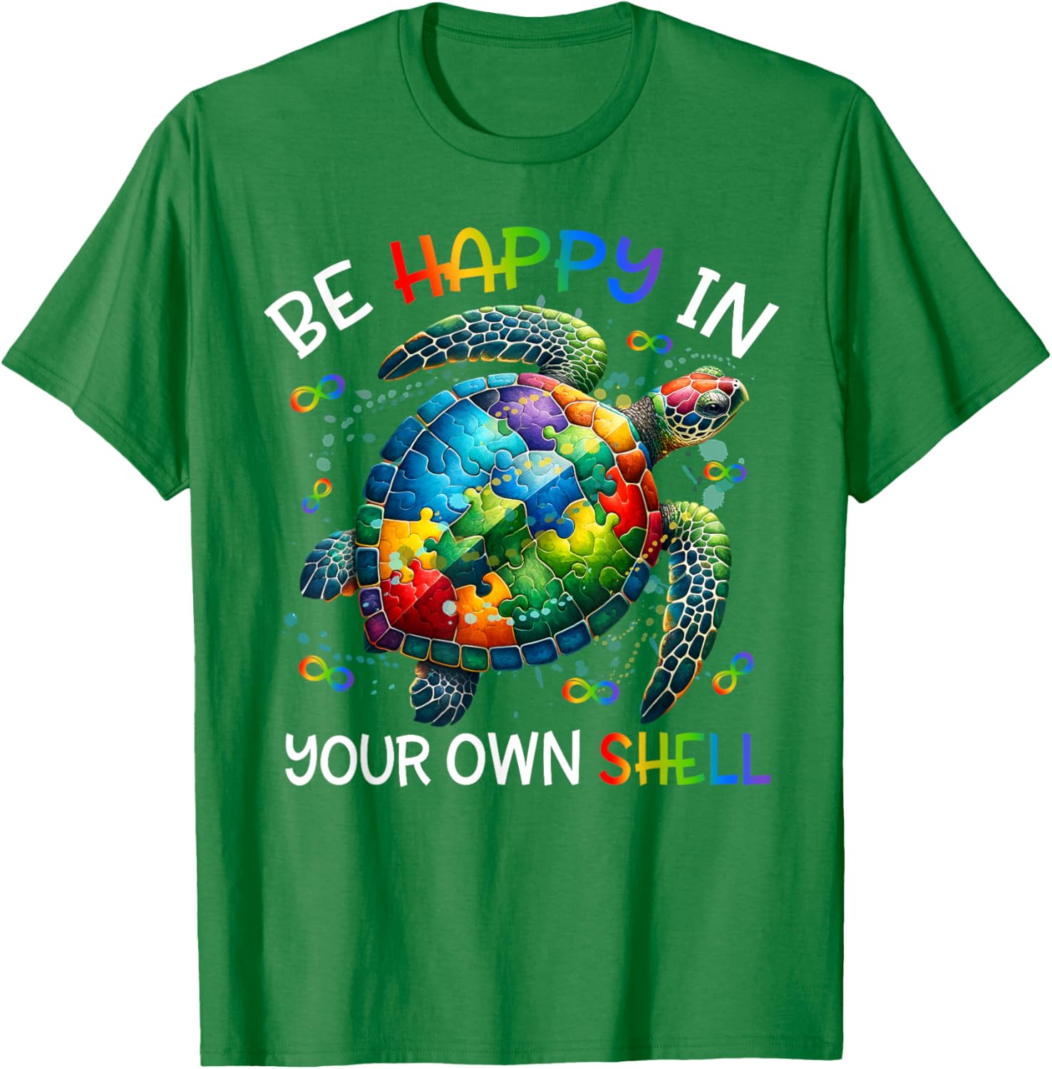Puzzle Turtle Be Happy In Your Own Shell Autism Awareness