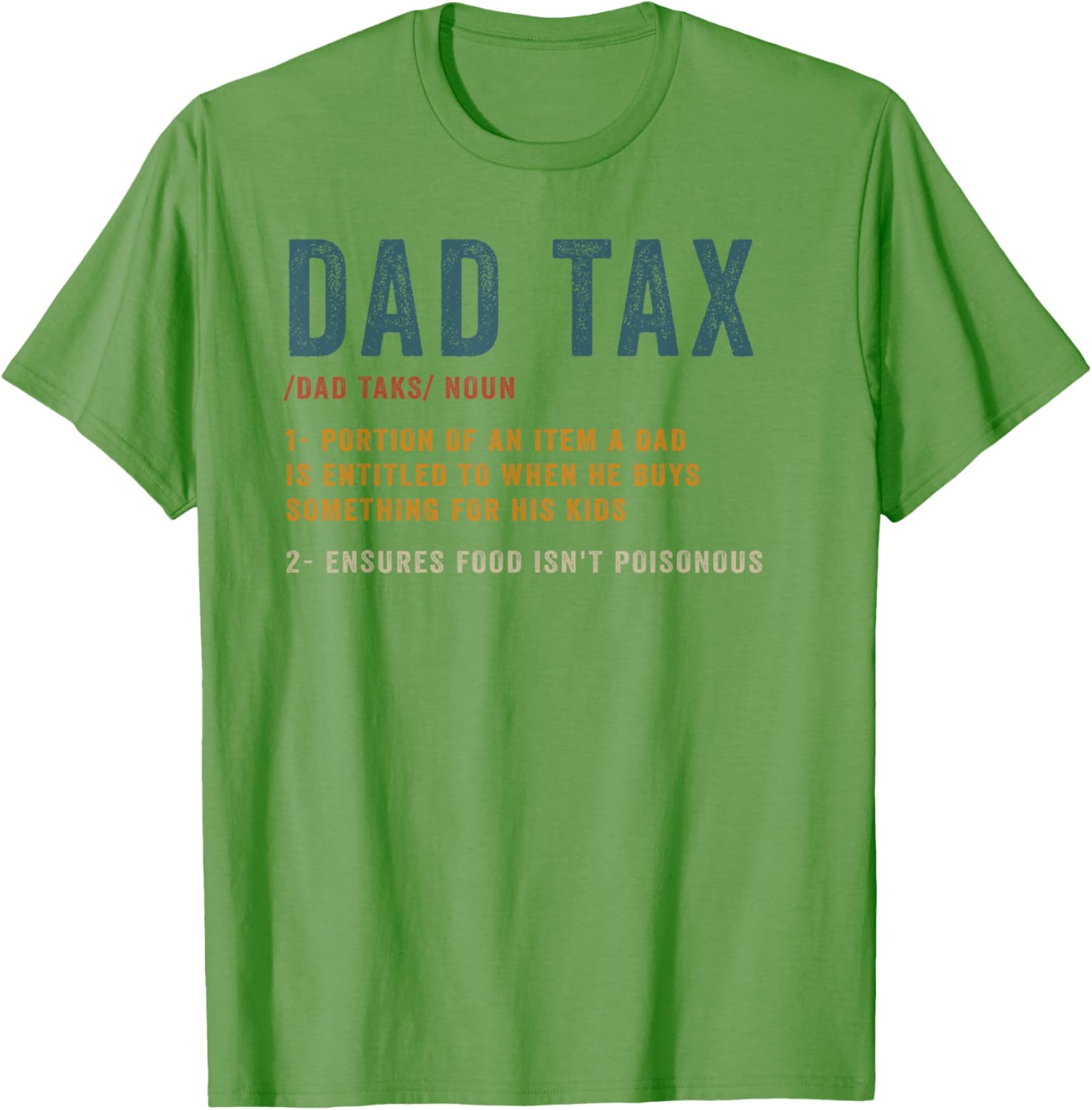 Vintage Dad Tax Definition Men Funny Father's Day