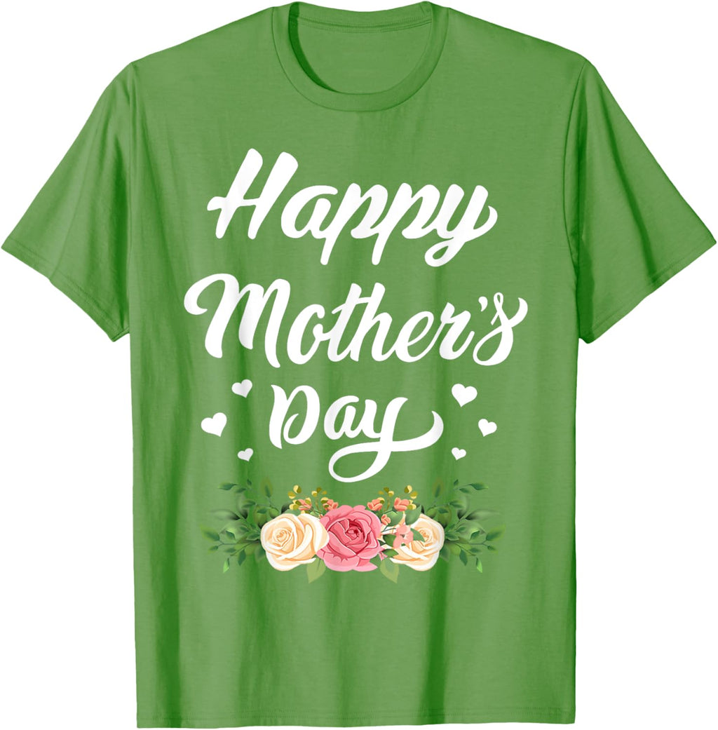 Happy Mother's Day 2024 Tshirt for Women Mom Grandma Mother Shirt