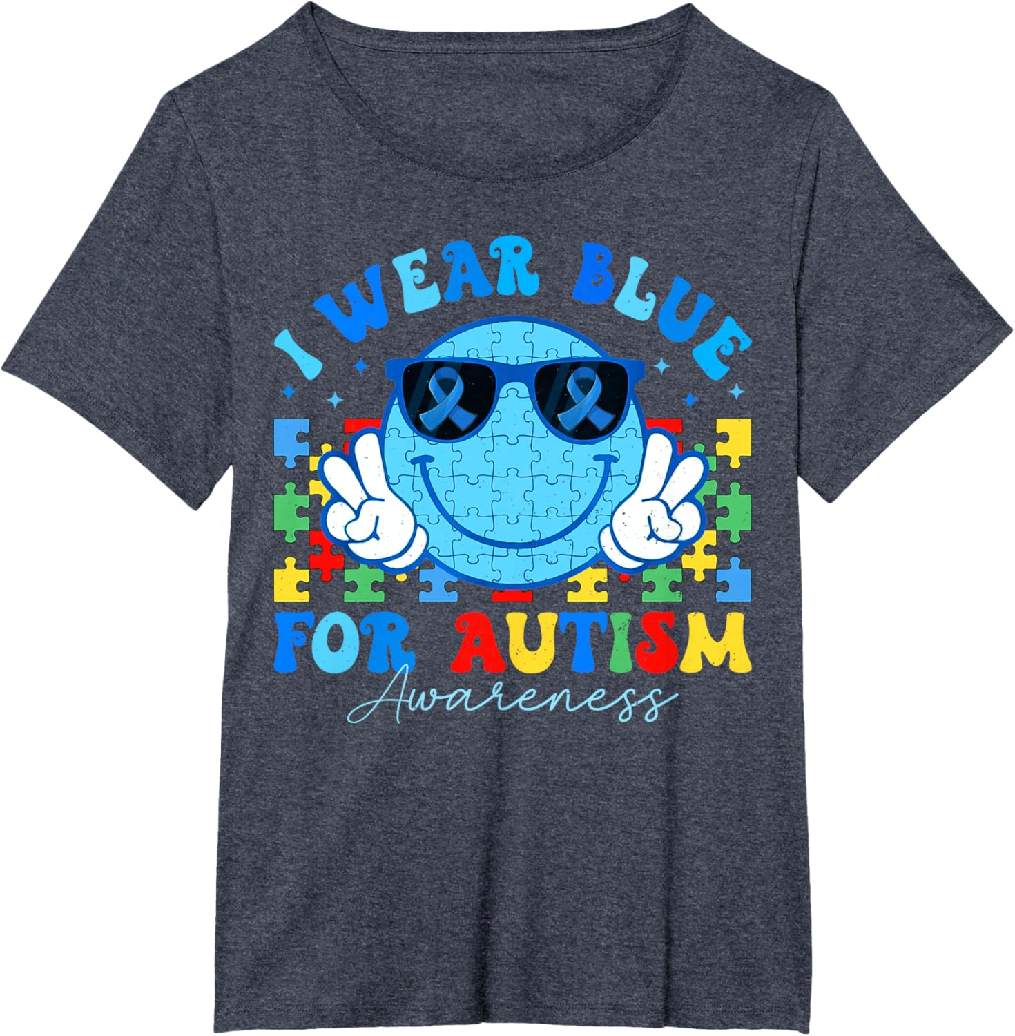I Wear Blue For Autism Awareness Month Teacher Kids Boys
