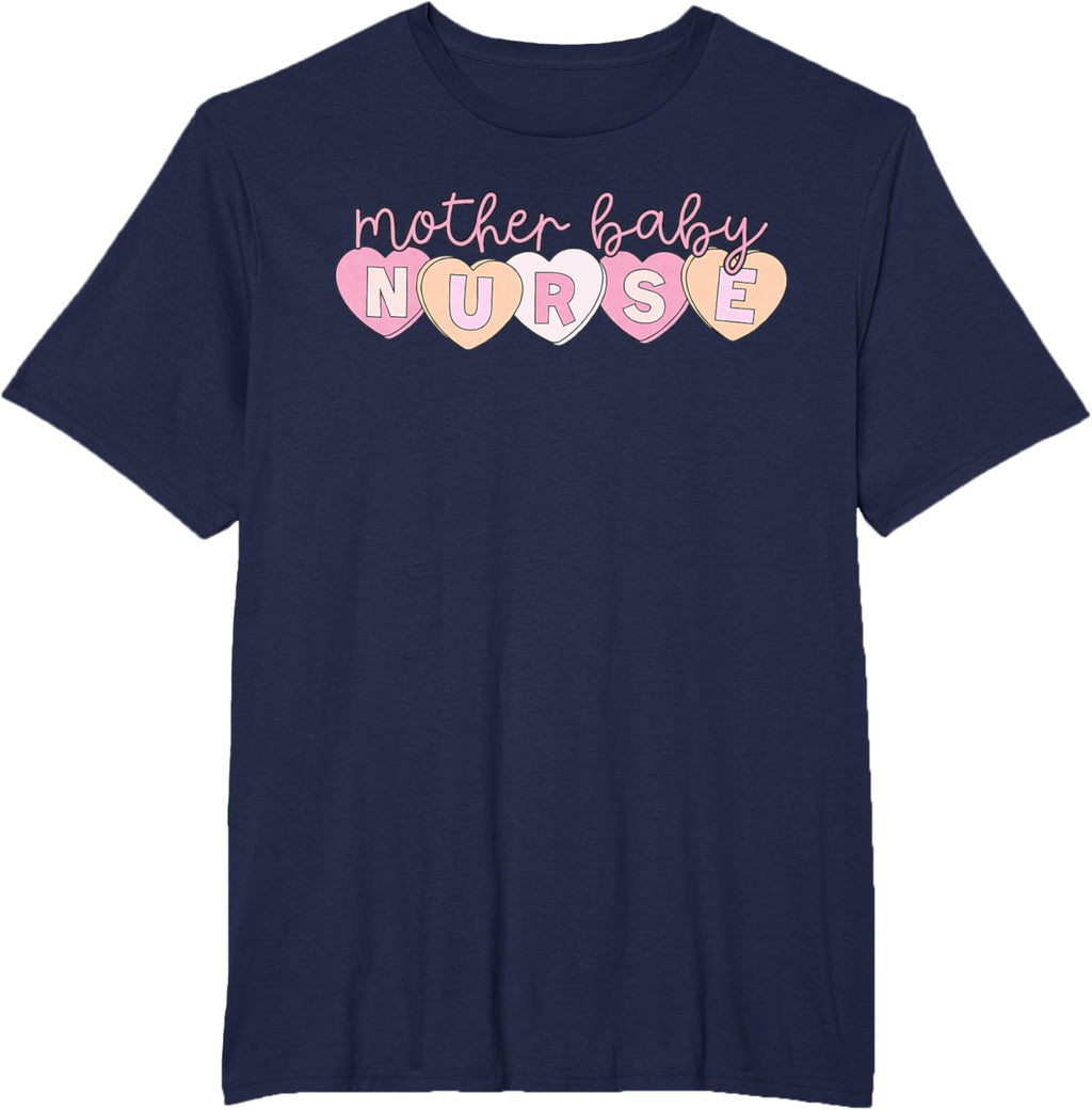 Mother Baby Nurse Hearts Valentine OBGYN Postpartum Nursing