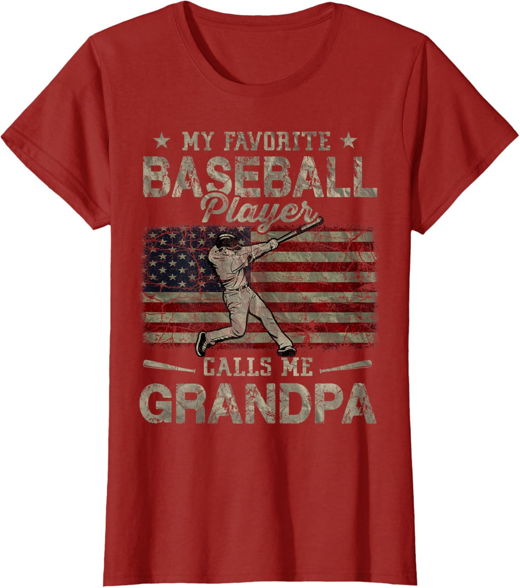 My Favorite Baseball Player Calls Me Grandpa Father's Day