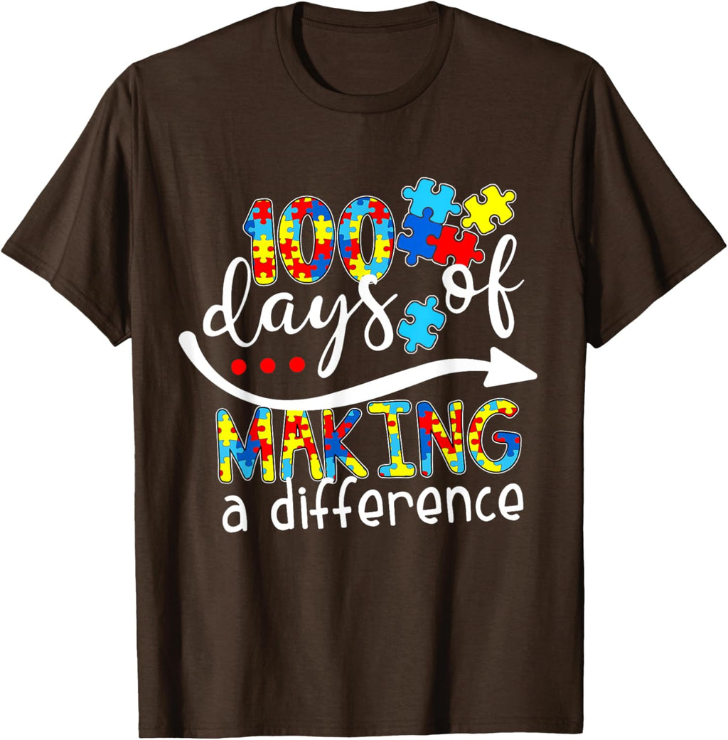 Autism 100 Days 100th day of school teacher autism awareness