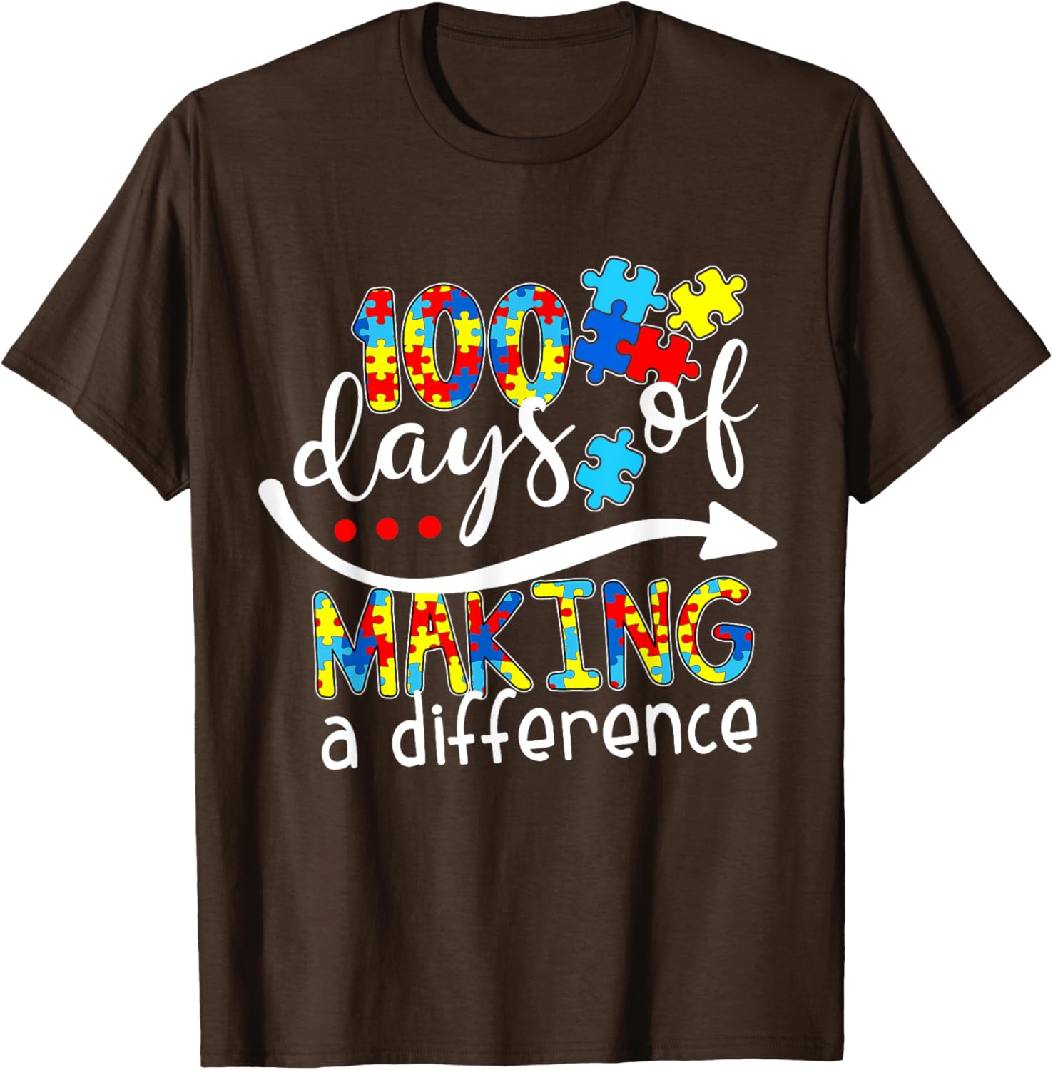 Autism 100 Days 100th day of school teacher autism awareness