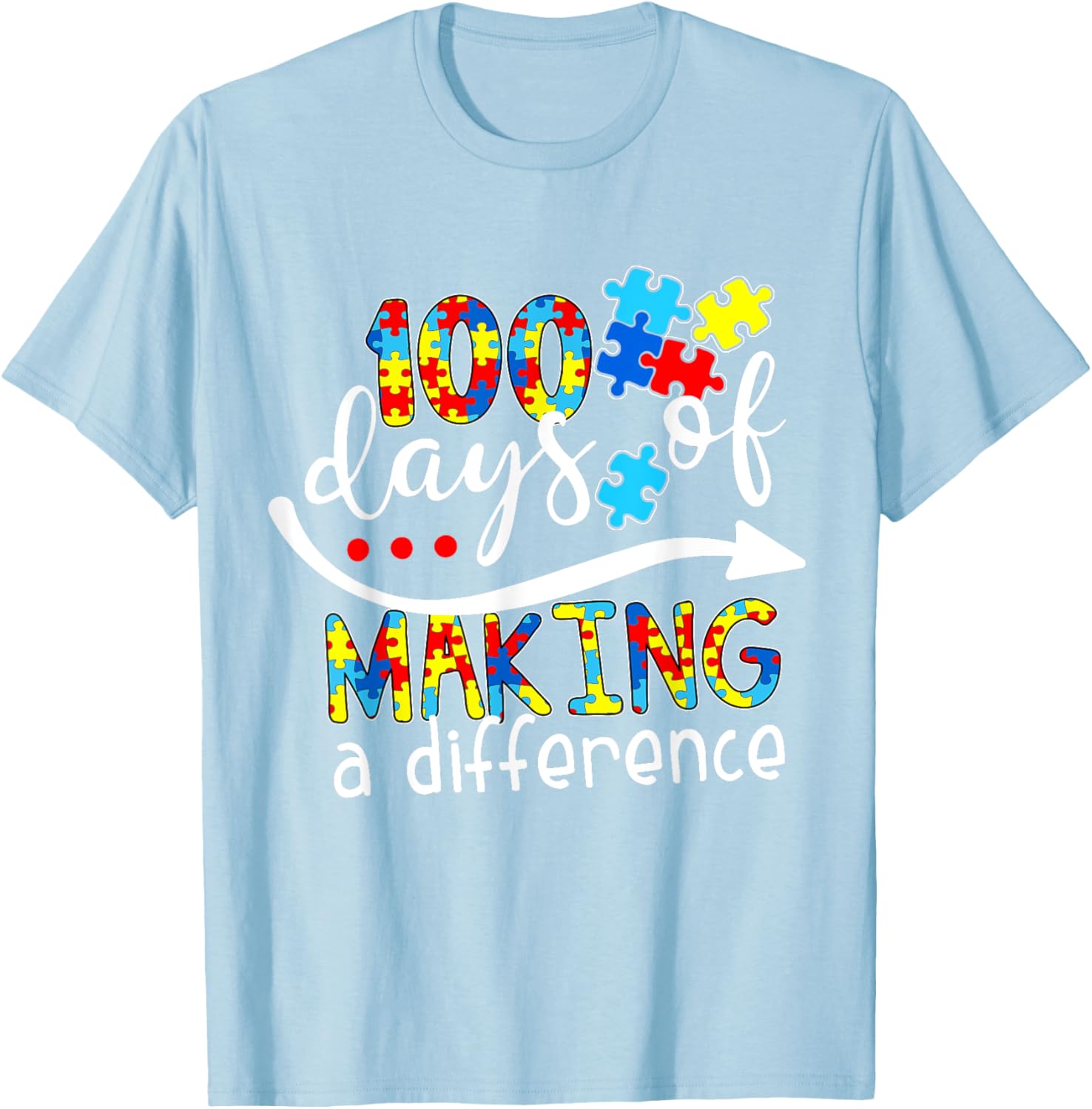 Autism 100 Days 100th day of school teacher autism awareness