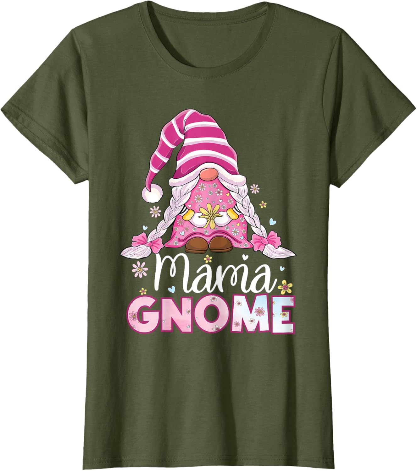 Flower For Mom Gnomies Cute Gnome Mom Happy Mother's Day