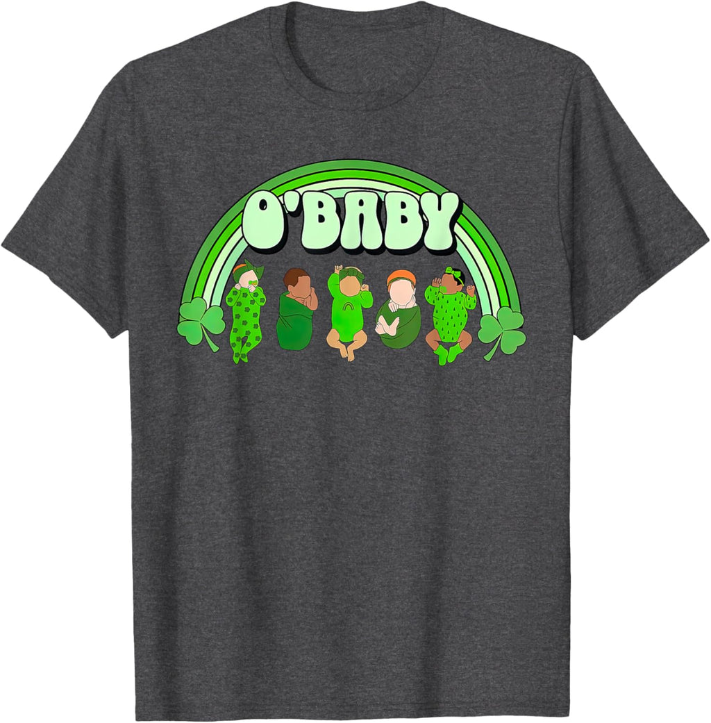 Rainbow Labor And Delivery Nurse Saint Patrick's Day NICU