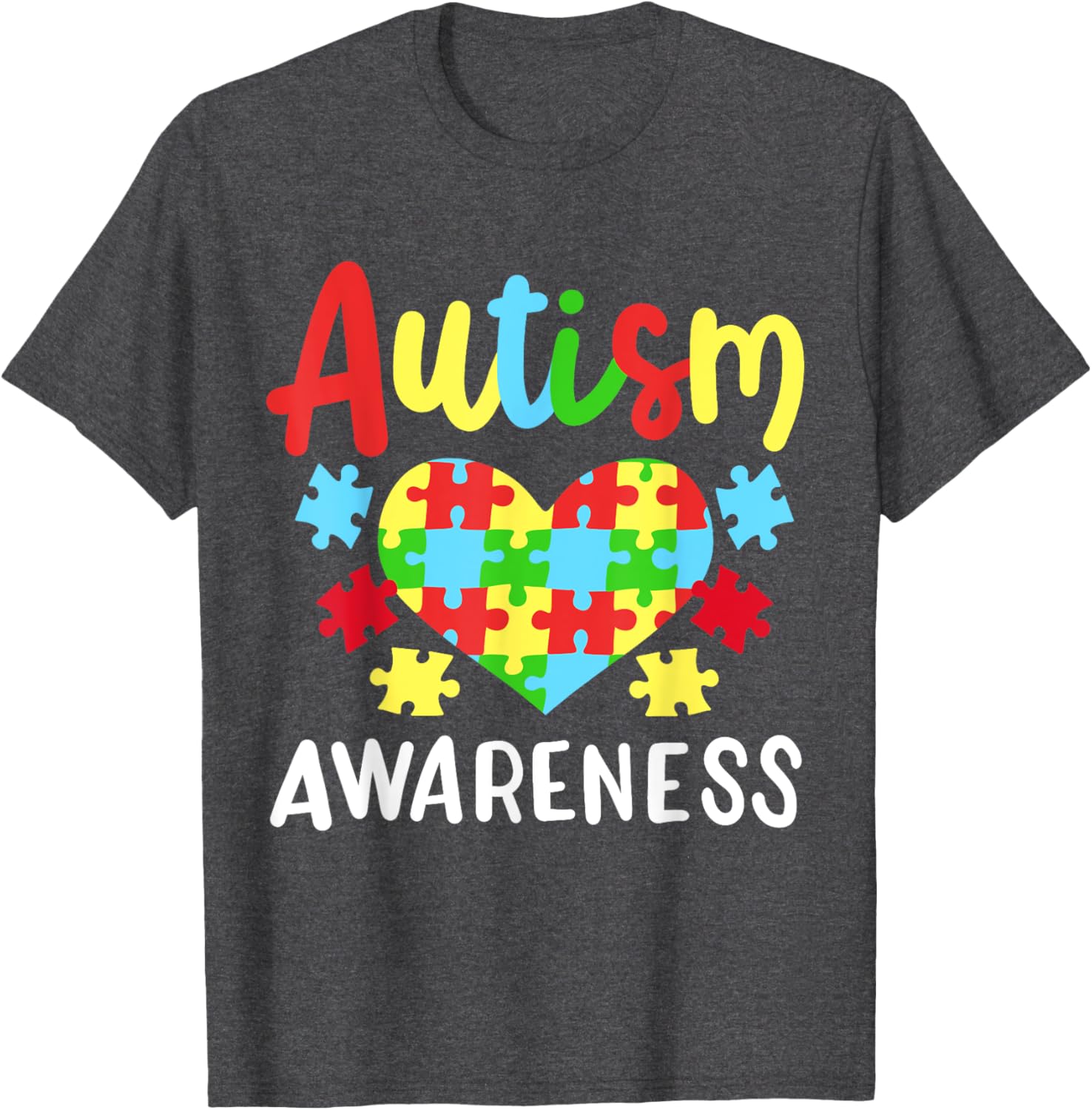 Autism Awareness T-Shirt, Small, Black