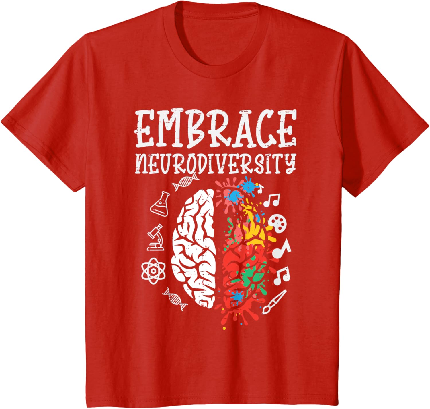 Embrace Neurodiversity Autism Awareness ASD Men Women Kids