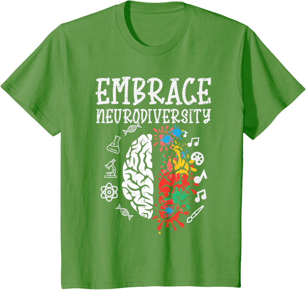 Embrace Neurodiversity Autism Awareness ASD Men Women Kids