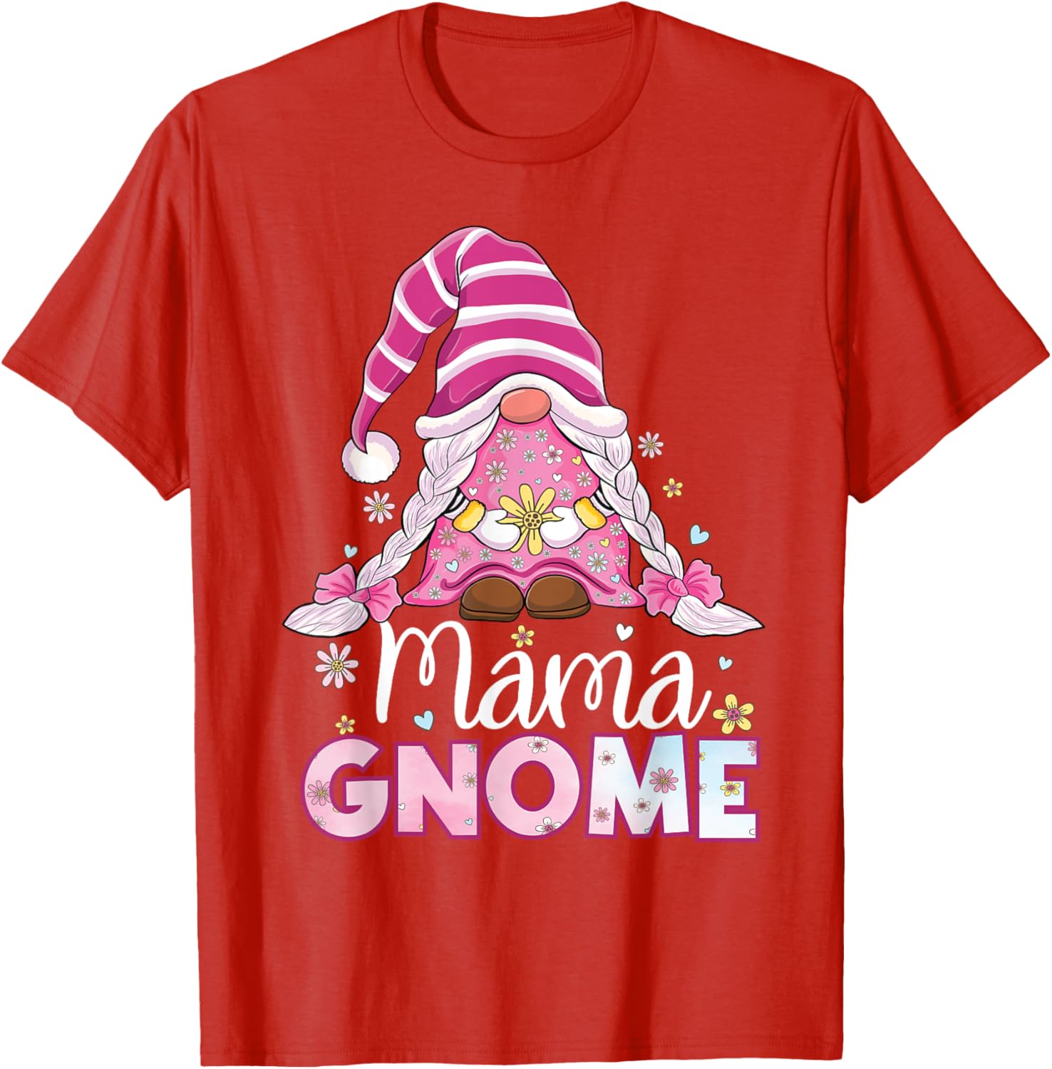 Flower For Mom Gnomies Cute Gnome Mom Happy Mother's Day