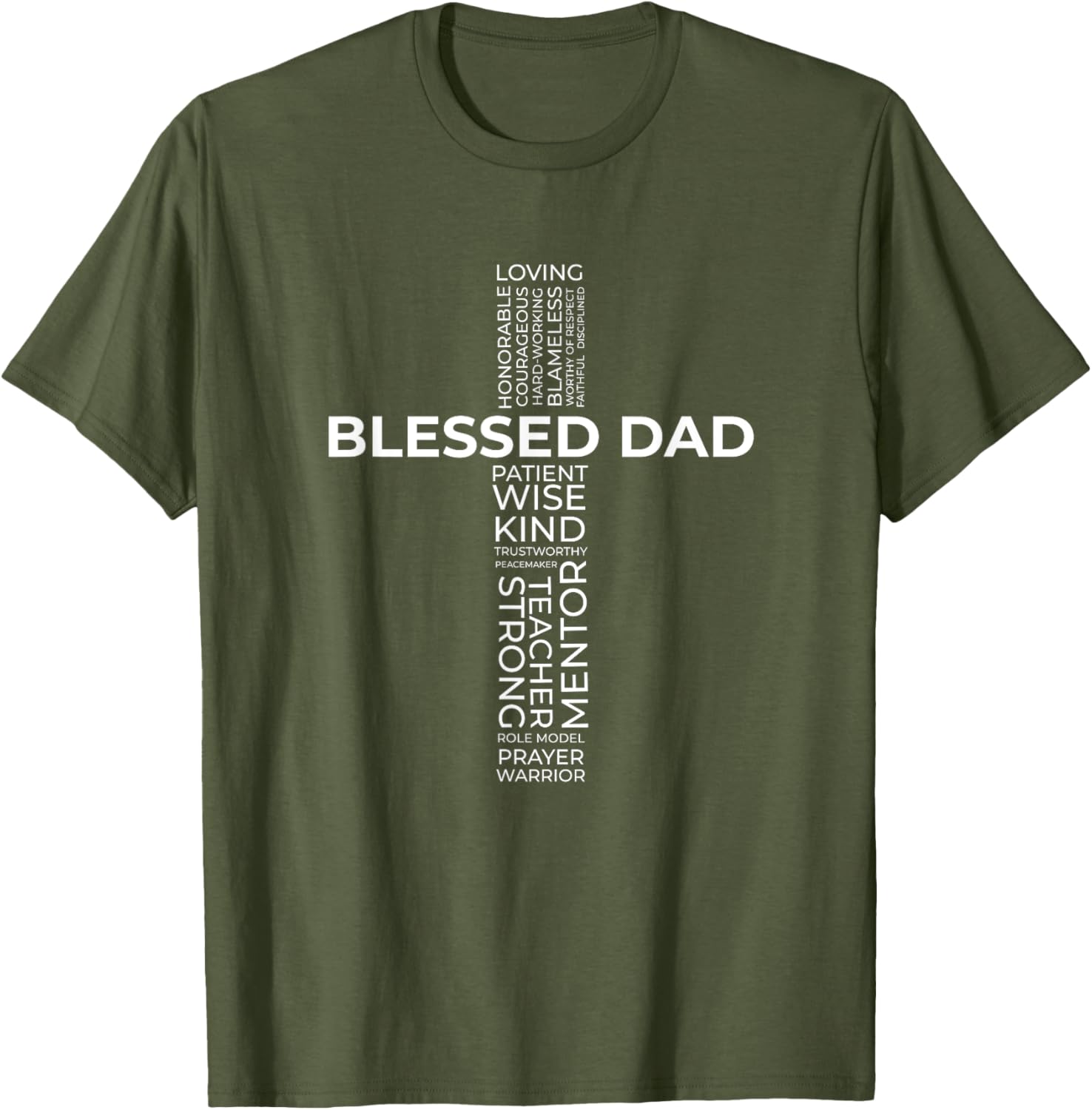 Christian Blessed Dad Cross Father's Day Shirt