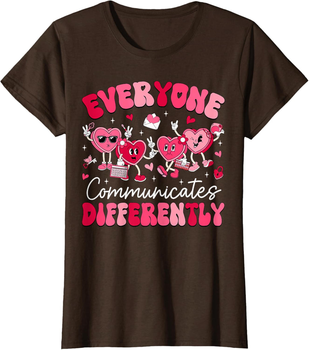 Everyone Communicates Differently Autism Valentines Day