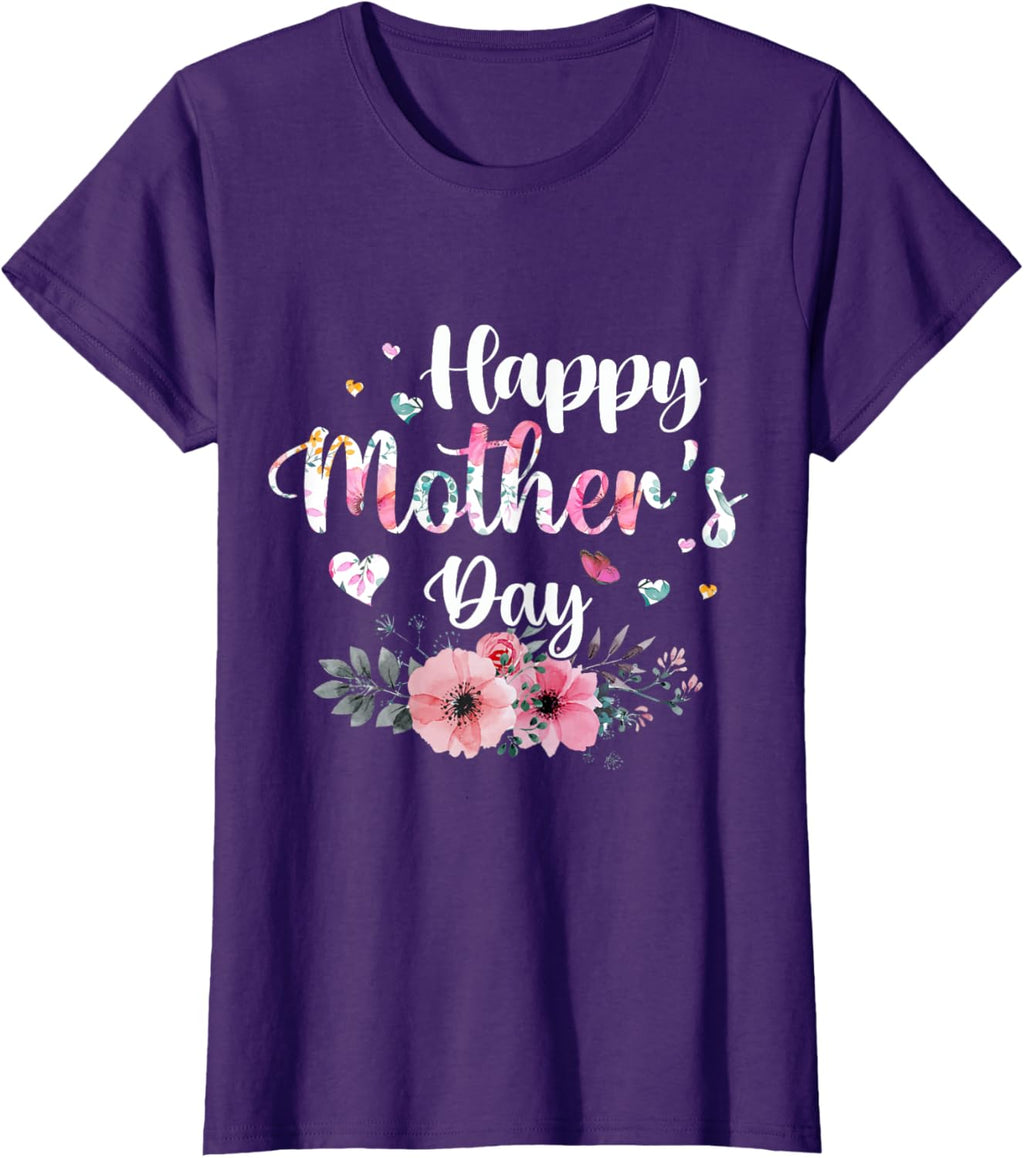Happy Mother's Day 2025 Cute Floral for Women Mom Grandma