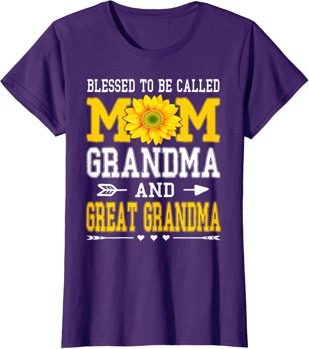 Blessed To Be Called Mom Grandma Great Grandma Mother's Day Mother Shirt