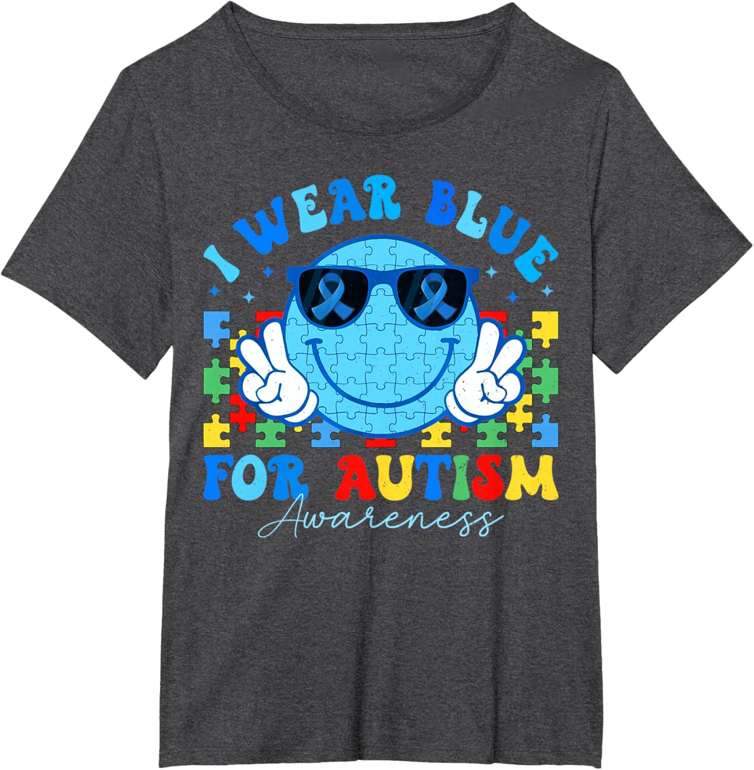 I Wear Blue For Autism Awareness Month Teacher Kids Boys