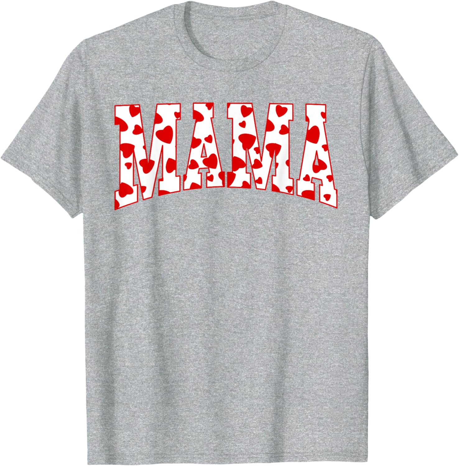 Mama Valentine Heart Valentines Day Family Matching Funny Mother Shirt