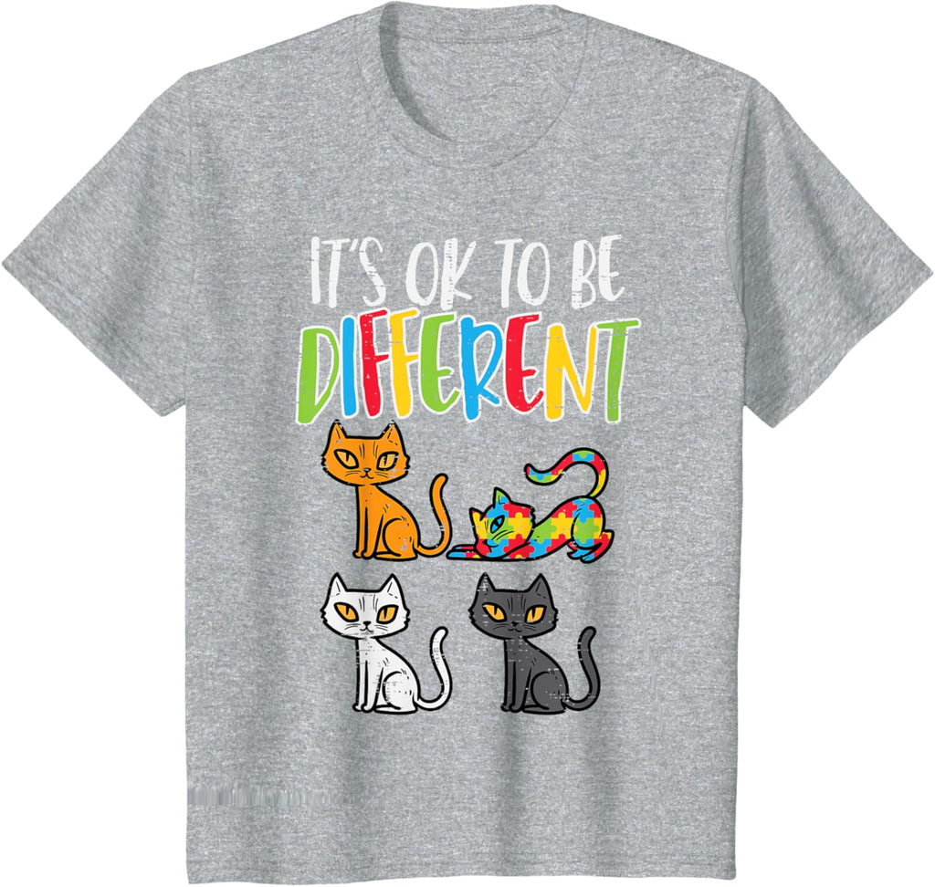 Its Ok To Be Different Cat Puzzle Cute Autism Awareness Kids